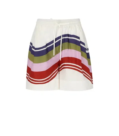 Essentiel Antwerp Jive Ivory Shorts In Multi