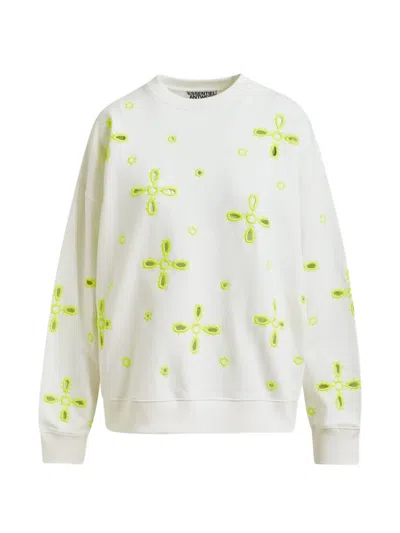 Essentiel Antwerp Jix Broderie-anglaise Sweatshirt In White