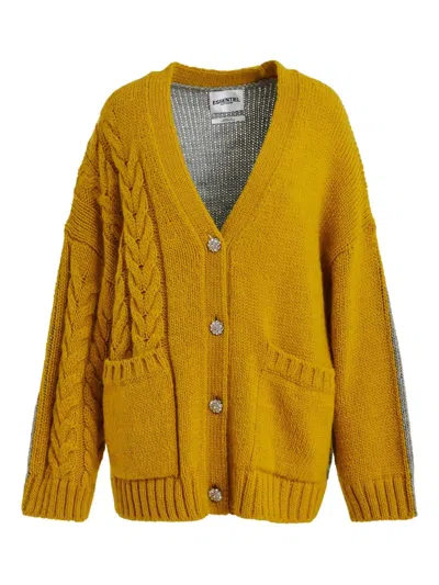 Essentiel Antwerp Jokes Cardigan In Yellow