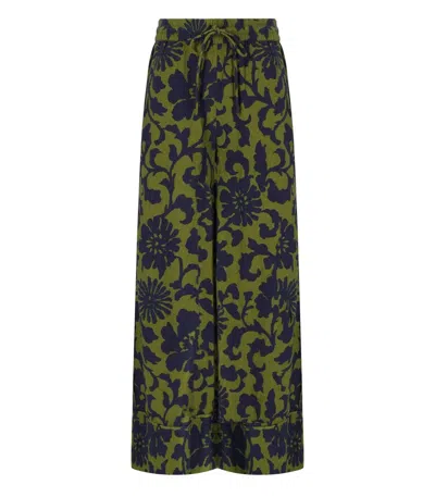 Essentiel Antwerp Jomery Green And Blue Pants In Multi