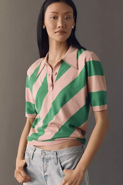 Essentiel Antwerp Joram Collared Sweater Tee In Multi