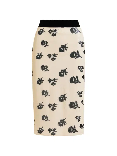 Essentiel Antwerp Jorinda Sequinned Skirt In Neutral