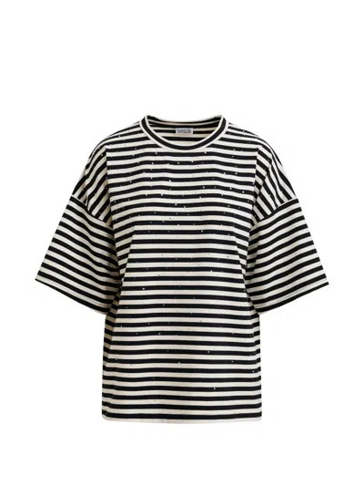 Essentiel Antwerp Joste Striped T-shirt In Black