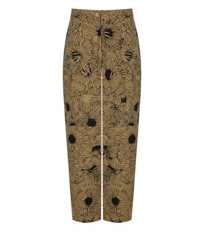 Essentiel Antwerp Josy Beige Cargo Pants In Brown