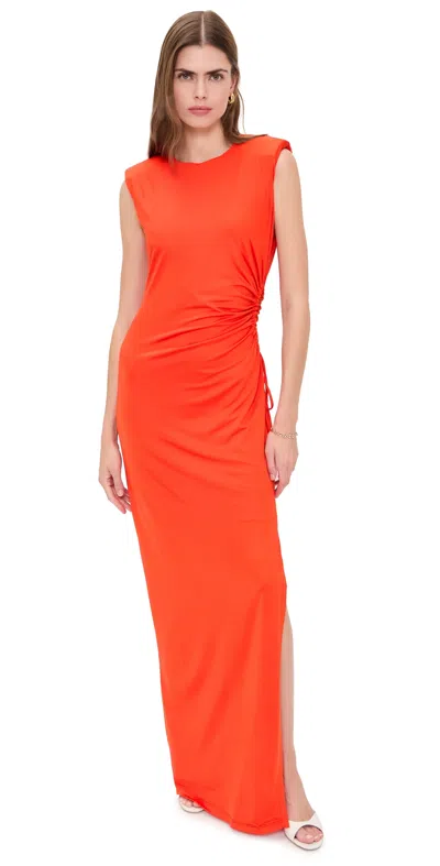Essentiel Antwerp Joye Jersey Dress Orange Brulee In Red