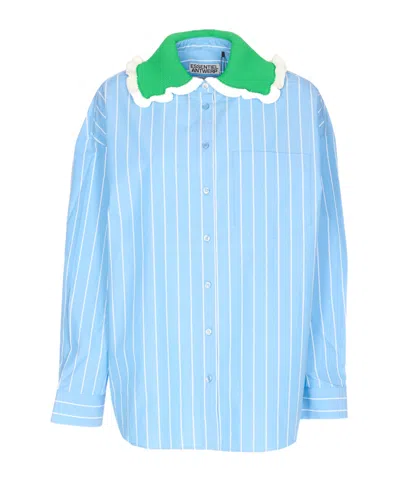 Essentiel Antwerp Joyful Striped Shirt In Blue
