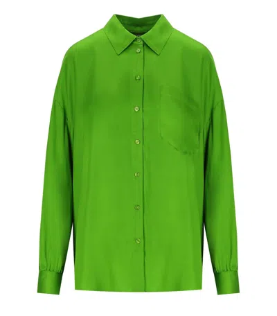 Essentiel Antwerp Judith Oversized Shirt In Green