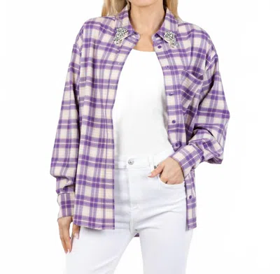 Essentiel Antwerp Juices Oversized Shirt In Pinky Sugar In Multi