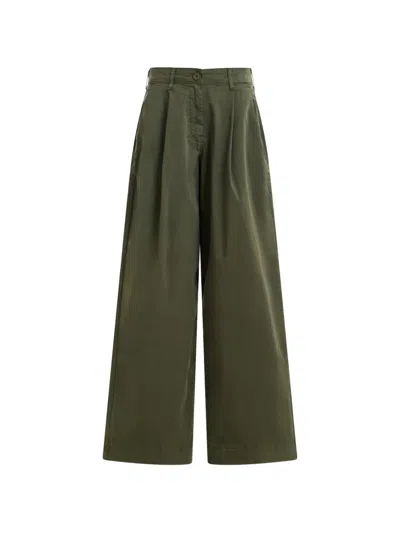 Essentiel Antwerp Jumpy Wide-leg Trousers In Metallic