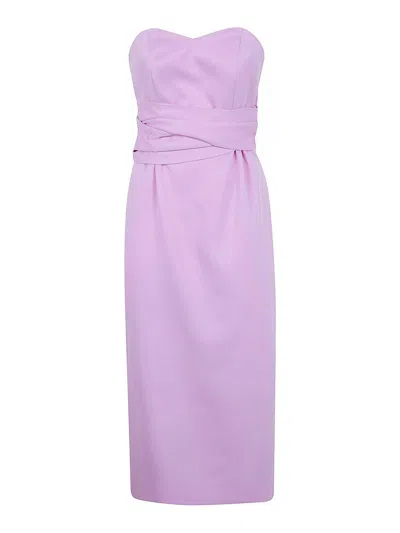 Essentiel Antwerp Juror Bustier Dress In Purple