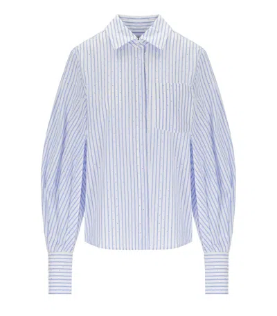 Essentiel Antwerp Kalmia White Shirt In Blue