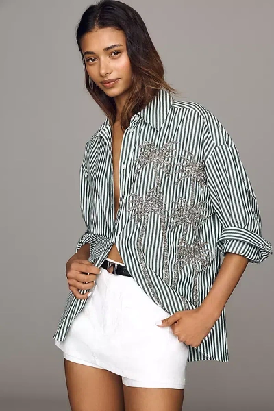 Essentiel Antwerp Kasper Cotton Buttondown Shirt In Multi