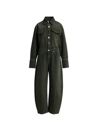 Essentiel Antwerp Kickstart Barrel-leg Jumpsuit In Grau