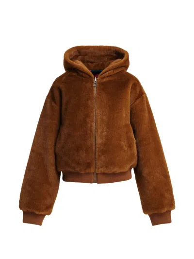 Essentiel Antwerp Kico Reversible Faux-fur Jacket In Multi
