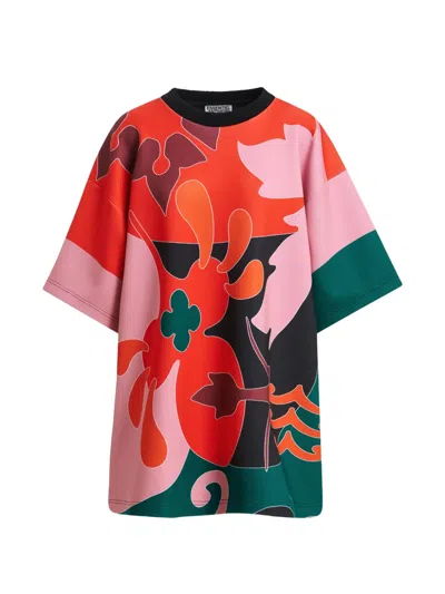 Essentiel Antwerp Klassic Abstract Mini Dress In Multi