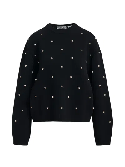 Essentiel Antwerp Klou Stud-embellished Sweater In Black
