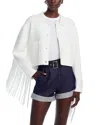 ESSENTIEL ANTWERP KNIT FRINGE JACKET