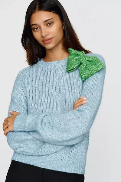 Essentiel Antwerp Kollier Bow Sweater In Blue