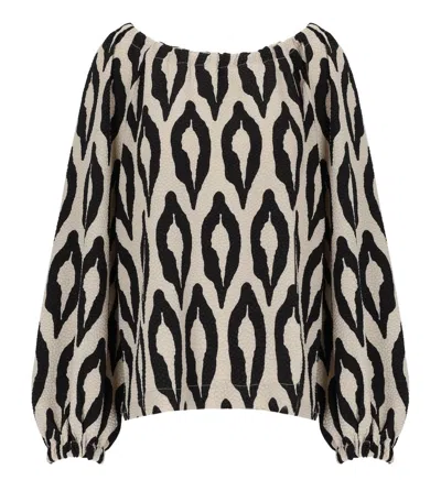 Essentiel Antwerp Kolorful Off-the-shoulder Blouse In Multi