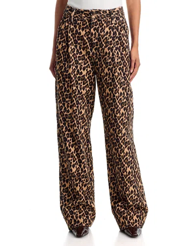 Essentiel Antwerp Kreate Super High Rise Corduroy Pants In Animal Print