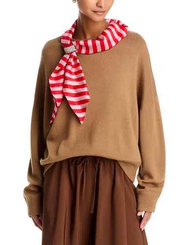 Essentiel Antwerp Kurtis Pullover Sweater And Scarf In Nude