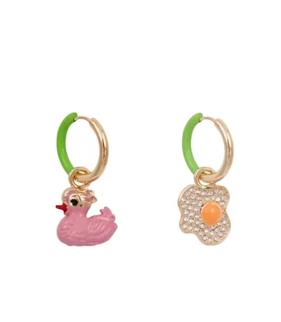 Essentiel Antwerp Kyril Multicolor Earrings In Gold