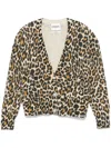 Essentiel Antwerp Generalite Printed Cardigan In Neutrals