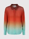 Essentiel Antwerp Tie Dye Straight Shirt Blouse In Neptune In Multi