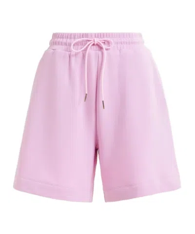 Essentiel Antwerp Light Pink Jersey Cotton-blend Shorts