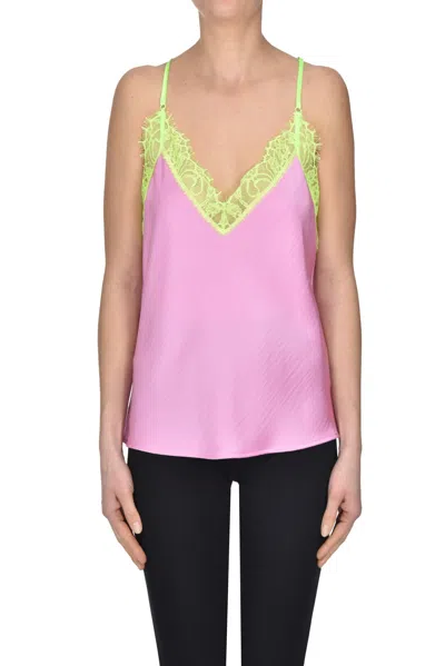 Essentiel Antwerp Lingerie Top With Lace In Pink