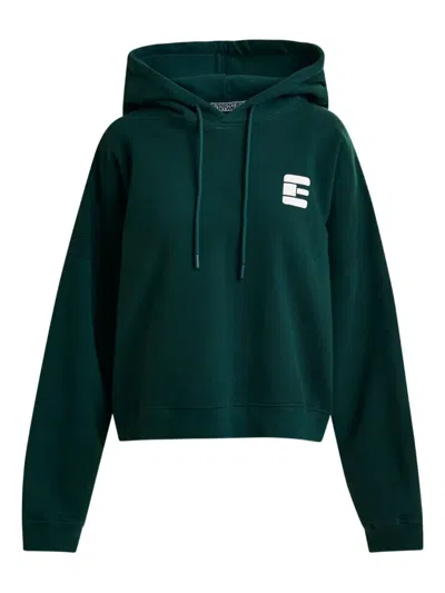 Essentiel Antwerp Logo-print Sweatshirt In Green
