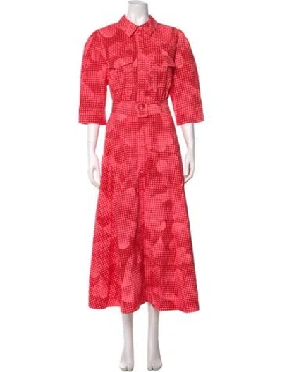 Pre-owned Essentiel Antwerp Long Dress In Pink