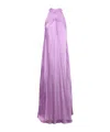 Essentiel Antwerp Lilac Halter Neck Maxi-length Dress In Purple