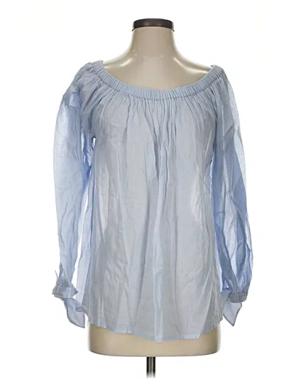 Pre-owned Essentiel Antwerp Long Sleeve Blouse In Blue