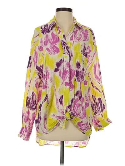 Pre-owned Essentiel Antwerp Long Sleeve Blouse In Yellow