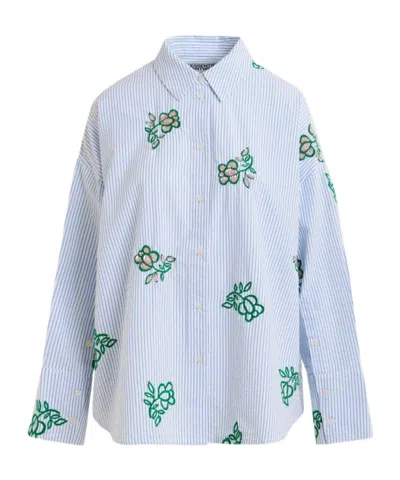 Essentiel Antwerp Long Sleeve Shirt In Blue