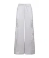Essentiel Antwerp Wide-leg Cotton Pants With Lace Embroidery