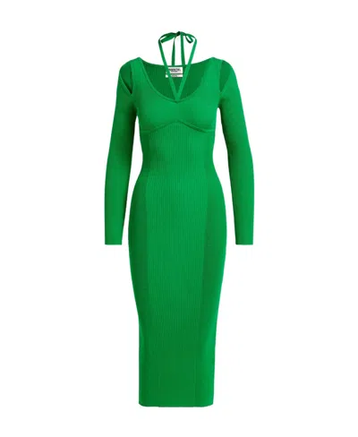 Essentiel Antwerp Long Sleeved Dress In Green