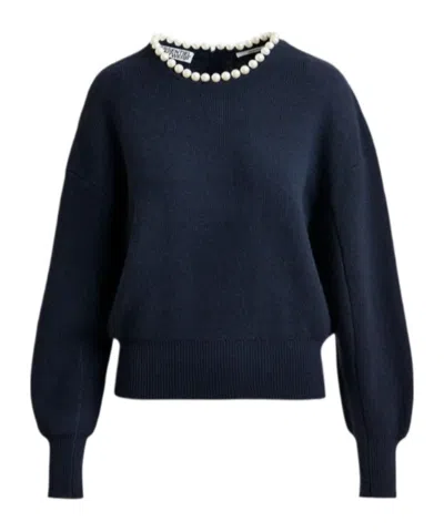 Essentiel Antwerp Long-sleeved Sweater In Blue