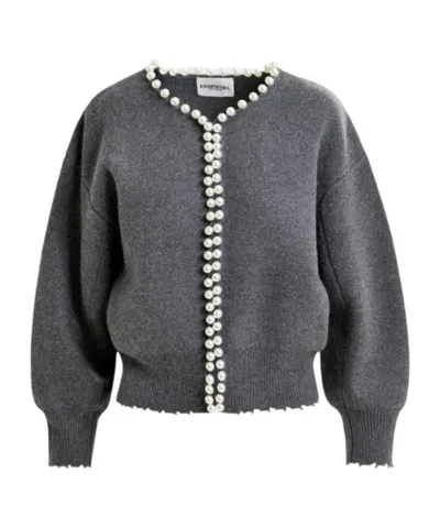 Essentiel Antwerp Long-sleeved Sweater In Gray