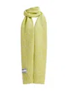 Essentiel Antwerp Melange-effect Knit Scarf In Green