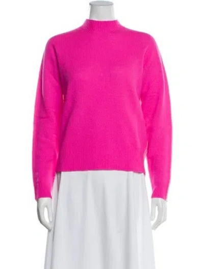 Pre-owned Essentiel Antwerp Merino Wool Mock Neck Sweater W/ Tags In Pink