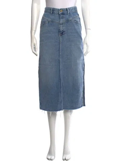 Pre-owned Essentiel Antwerp Midi Length Skirt In Blue