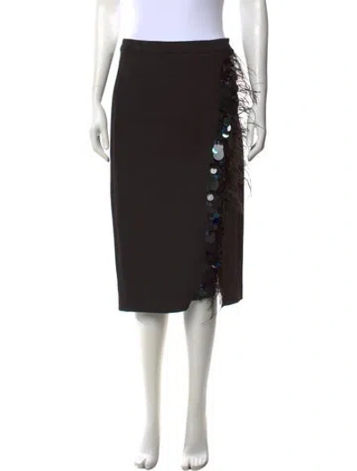 Pre-owned Essentiel Antwerp Midi Length Skirt W/ Tags In Black