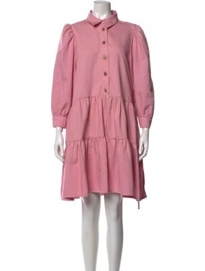 Pre-owned Essentiel Antwerp Mini Dress In Pink