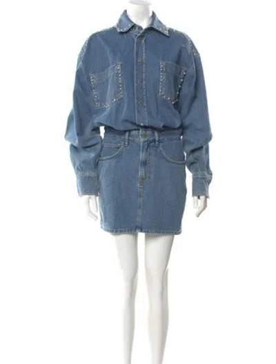 Pre-owned Essentiel Antwerp Mini Dress W/ Tags In Blue