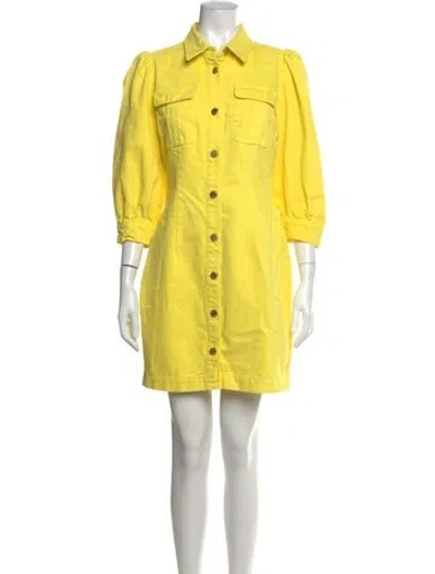 Pre-owned Essentiel Antwerp Mini Dress W/ Tags In Yellow