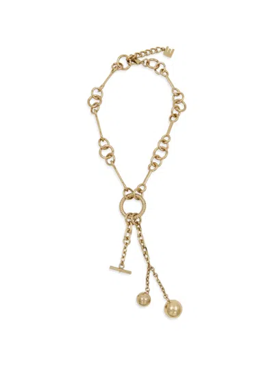 Essentiel Antwerp Mixed-link Charm-pendant Necklace In Gold