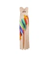 Essentiel Antwerp Hebbles Strapless Midi Dress In Nude