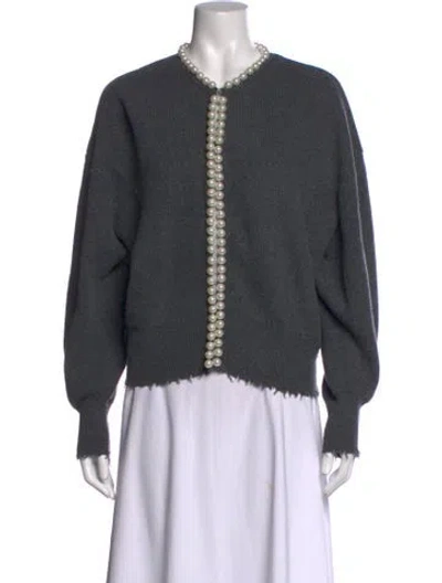 Pre-owned Essentiel Antwerp Open Front Sweater W/ Tags In Grey